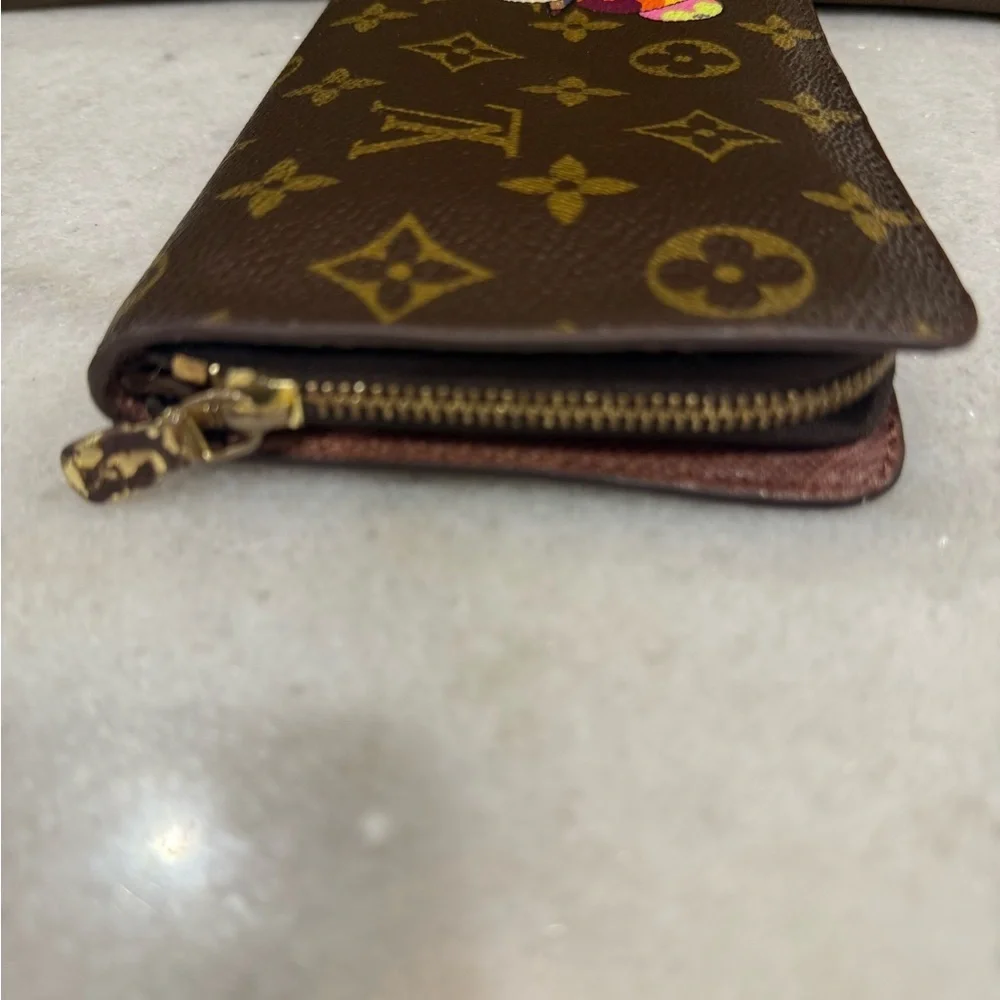 Louis Vuitton Monogram Canvas Panda Porte Monnaie Zip Wallet
